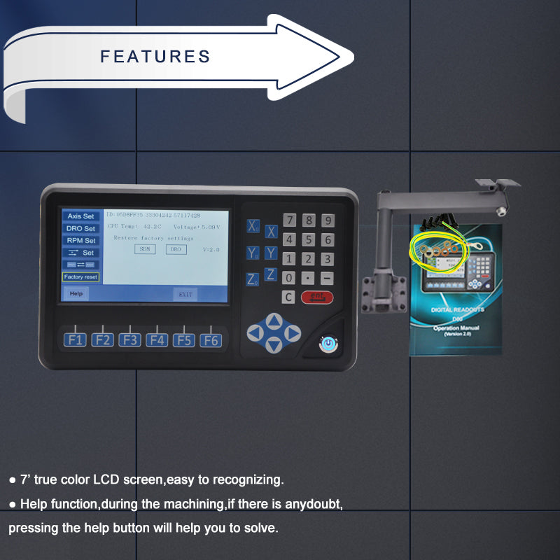 LCD multi function 3 Axis DRO display unit – Shapiro Enterprises